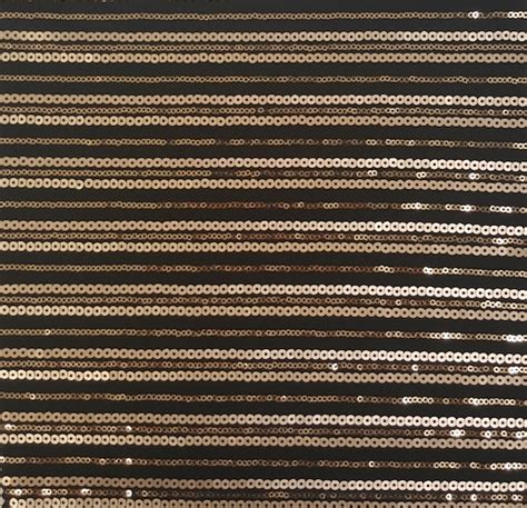 Black and Gold Stripe Fabric by the Yard 